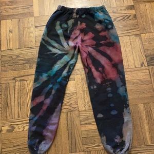 Sammi Sweats Reverse Tie Dye Sweatpants w/ colors